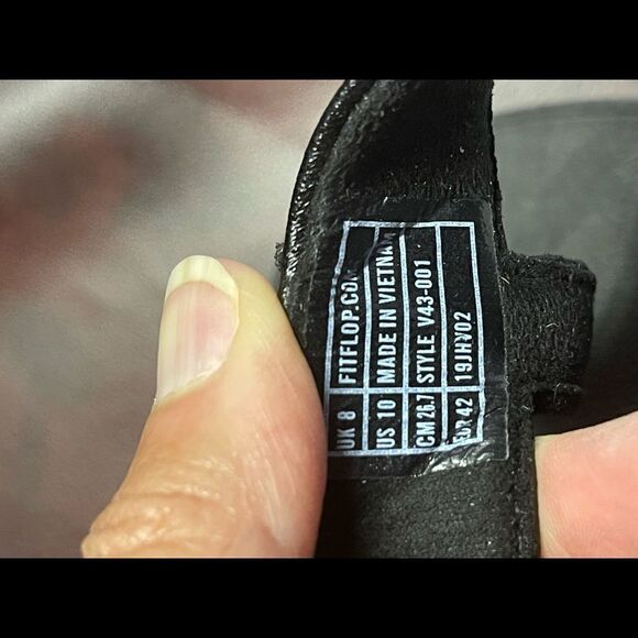 FitFlop black glitter sandals, size 10 - Picture 7 of 11